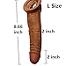 12 INCH Wearable Male Rod Extension Enhancer Girth Extender Sleeve for Men (Coffe02)