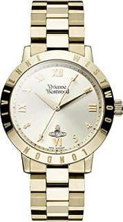 Vivienne Westwood Bloomsbury Women's Quartz Watch with Gold Dial Analogue Display and Gold Stainless Steel Bracelet VV152GDGD