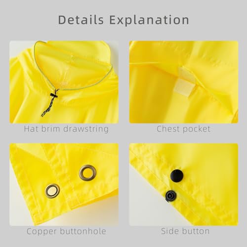 Multi functional cape hooded raincoat suitable for outdoor camping and hiking, suitable for both men and women4