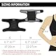 ONTYZZ Kinder Ellenbogenschützer Unterstützung Einstellbar Weiche Kinder Ellenbogenbandage Protector mit SBR Pad Guard Wraps für Radfahren Tanzen Volleyball Krabbeln Schwarz/S