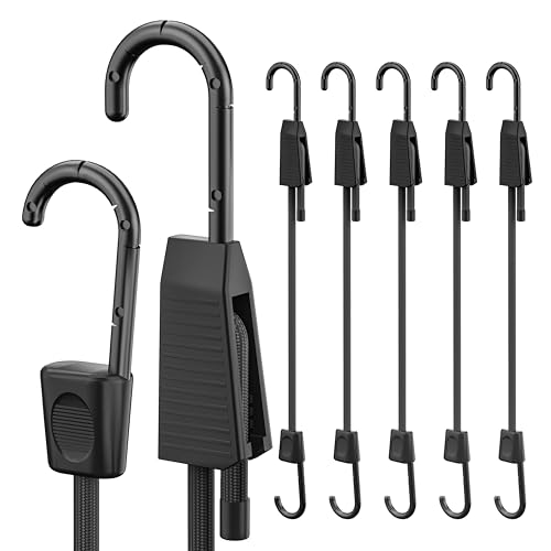 Adjustable Bungee Cords with Hooks, 36inch Heavy Duty Outdoor Elastic
