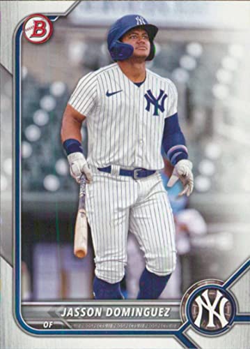 2022 Bowman Draft #Bd-75 Jasson Dominguez Rc Rookie New York Yankees Official Baseball Trading Card #TOP3