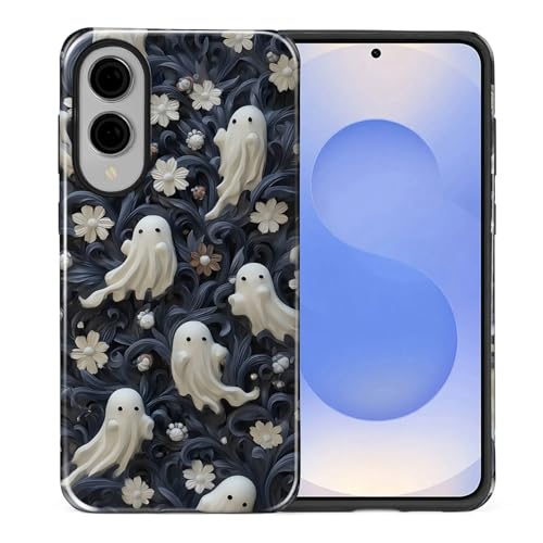 Coque Samsung S25 Edge motif Halloween mignon, l'accessoire floral idéal pour vos sorties