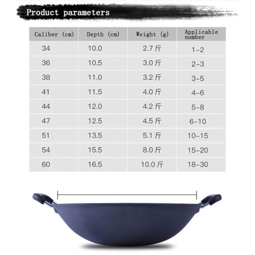Wok de Hierro Fundido Antiadherente 34 cm miniatura 6