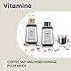 ZEEGMA Vitamine Multifunktion 4-in-1 Standmixer 1050W mit 1L Krug, Elektrischer Juicer Blender, Smoothie Maker mit Safe Lock, Kaffeemühle, Kreuzklingen, 2x Klingen-Sätze (1l 1050W)