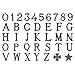REAL VOTIVA FONDERIE D'ARTE Lettere e Numeri in Bronzo per lapidi o Numeri civici. Modello Romano. Finitura Bronzo Patinato. Altezza 2 cm (Numero 8)