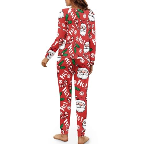 Image of Womens Lounge Set Long Sleeve Soft Pajama Sets