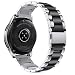 VIGOSS Compatible Galaxy Watch 42mm Band,Business Stainless Steel Solid Metal Watch Band for Samsung Galaxy Watch 42mm Smartwatch (42mm, Silver/Black)