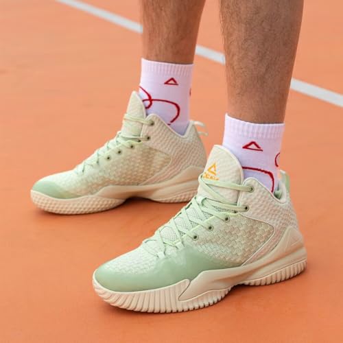 Image of PEAK High Top Mens Basketball Shoes Lou Williams Streetball Master Breathable Outdoor Sneakers Cushioning Shoes for Fitness