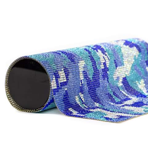 KMFLJ-Rhinestone Mesh -Camouflage (Iron On) (KMFLJ02) Heat Transfer, hotfix