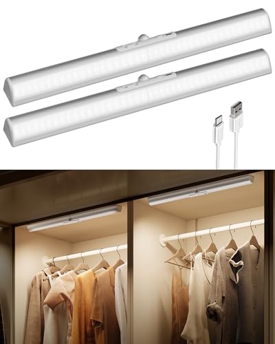 EZVALO 17Inch Motion Sensor Closet Lights, 3600mAh Rechargeable Battery LED