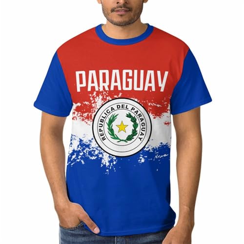 Mdfty9Pe Custom National Soccer Team Shirts For Men Women Youth Personalized Name & Number Game Day Apparel Sports Fan Gift, Small, Paraguay thumb #3