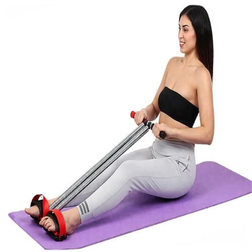 Image of SUREFIT Tummy Trimmer with Dual Spring & Push-Up Bar Combo | Full Body Home Workout Kit for Men & Women | Core, Arms, Chest & Abs Fitness Pack