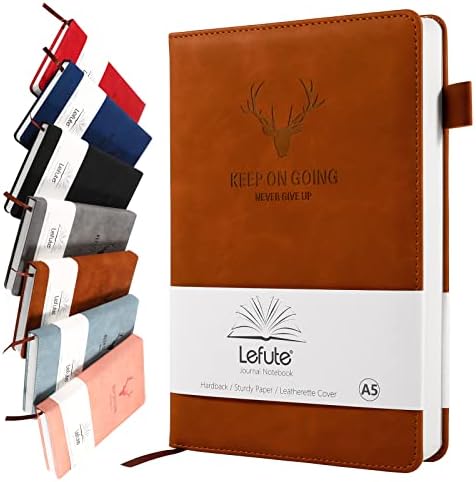 Notebook A5, Journal A5 Notebook Notepad Note Book, 360 Pages Hardcover Journal Notebooks with Pen Loop for Office School Home Business Writing & Note Taking, Black
