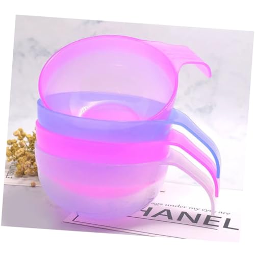 Beavorty Facial Mask Bowl Set 5pc Plastic DIY Mask Tools Kit with Bowl Spoon Stick Measuring Cup for Women Random Color