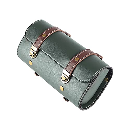 Bolsa lateral impermeable para horquilla de motocicleta YIBO, bolsa rápida de liberación, bolsa de herramientas pequeña de cuero verde miniatura 3