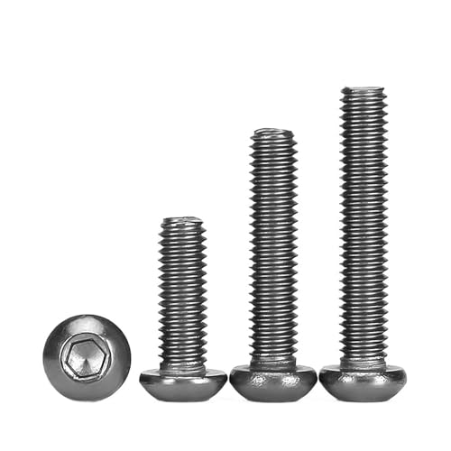VirtuWard M2 M2.5 M3 M4 M5 M6 M8 TA2 チタン六角穴付き皿頭ネジ カップボタンヘッドアランボルト チタン合金(M2.5x8mm 10pcs)