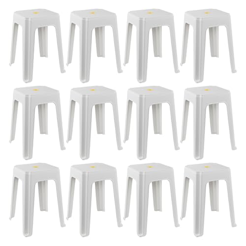 Set de 12 Butacos de Plástico de 18 Pulgadas, Altura para Barra, Blancos miniatura 5
