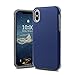 Produktbild DMKJFFF Ultradünnes Stoß- Phone Cases for iPhone 7 8 Plus X XS 11 Pro Max XR Fall Haltbarer PC + TPU 2 Layer Hybrid Dropproof Abdeckung 1 Stück ( Color : Dark Blue , Material : For iPhone 11Pro Max )