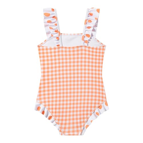 Image of LIZENS Girls One Piece Swimsuit Ruffles Bathing Suit for Kids 2-12T