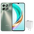 HONOR Smartphone X6b 4G, 4GB RAM, 128GB ROM, schermo 6,56" 90Hz TFTLCD, Batteria 5200mAh, Fotocamera 50MP, Helio G85, Android 14, Dual SIM, NFC (Verde)