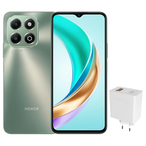 Immagine prodotto: HONOR Smartphone X6b 4G, 4GB RAM, 128GB ROM, schermo 6,56" 90Hz TFTLCD, Batteria 5200mAh, Fotocamera 50MP, Helio G85, Android 14, Dual SIM, NFC (Verde)