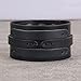 GelConnie Black Leather Cuff Bracelet Punk Belt Braided Wrap Bracelet Viking Bangle Handmade Woven Wristband LPB005-black