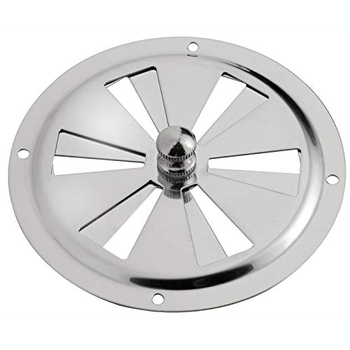 Aérateur circulaire inox poli miroir de 152 mm signé OSCULATI pour l'élégance de votre pont