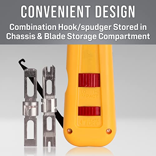Jonard Tools Epd-91461, Manual Punchdown Tool With 2 Steel Blades 66 And 110 For Punchdown Blocks #TOP2