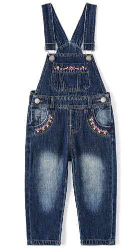 KIDSCOOL SPACE Jeans-Latzhose für Babys & kleine Mädchen,Jean Workwear...