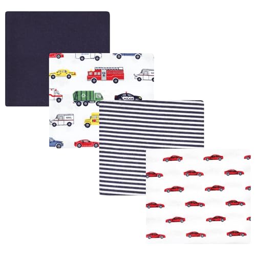 Image of Luvable Friends Little Treasure Flannel Receiving Blankets 4pk