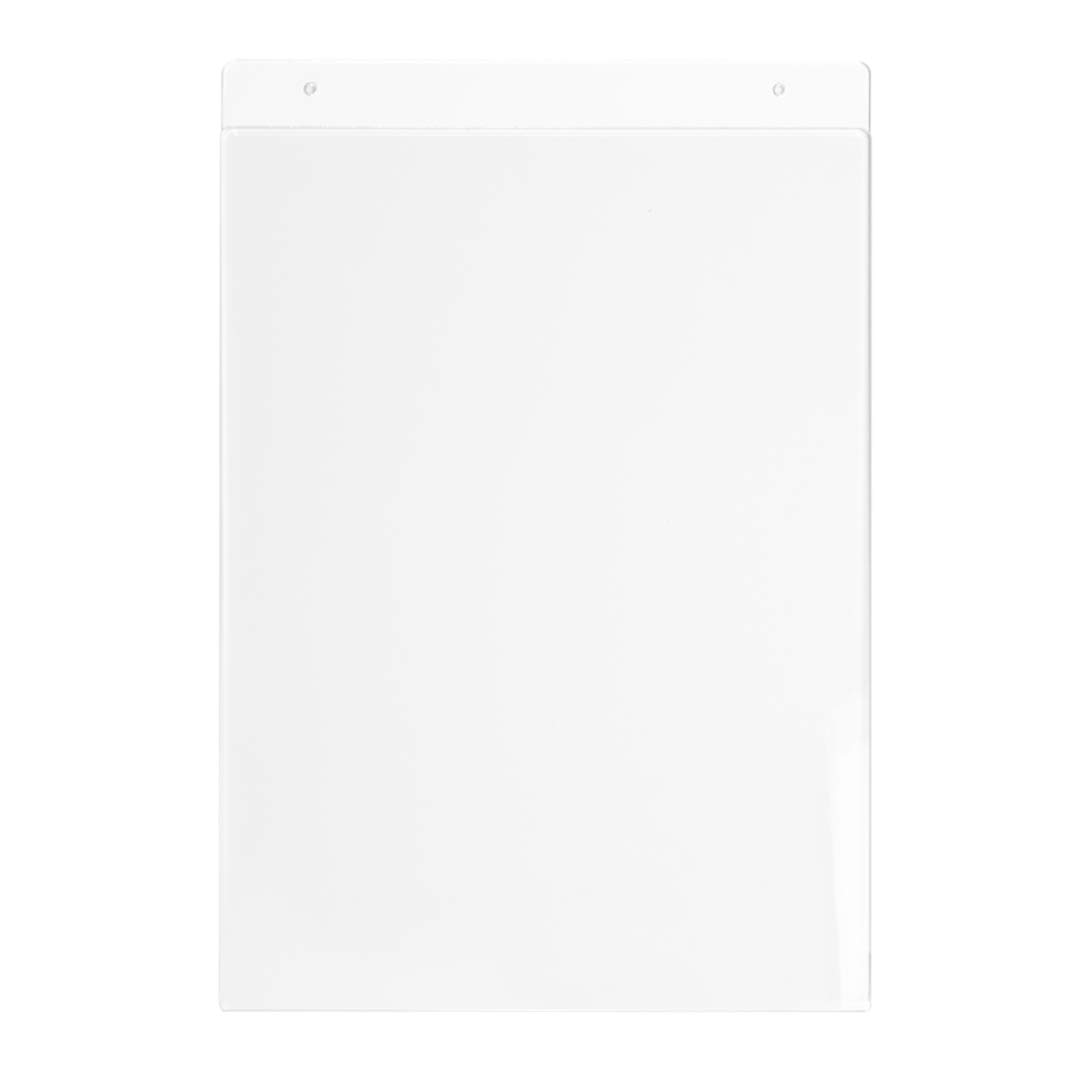 Danieli | Espositori Da Parete in Acrilico con Fori per Fissaggio a muro| Tasca porta avvisi da muro, fuori porta, portastampati da parete. (5pz A4 verticale)