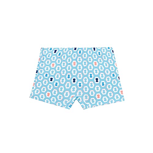 TOUS BABY - Bañador bóxer de Niño, con Estampado Exagon. (Celeste, 1-3 Meses)