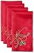 Lenox Holiday Nouveau Napkin 4-Pack, Red