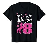 Kinder 8. Geburtstagspferd Geschenk Pferd Mädchen süßes 8 Jahre alt T-Shirt