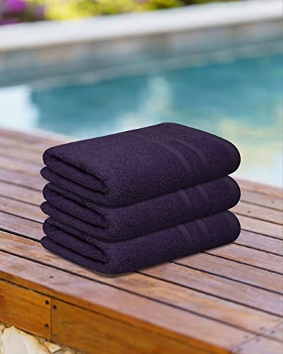 Loop Terry Small Bath Towel Set - 100% Cotton 6 Pack 24 X 46 Quick Dry Towels. Lightweight And Highly Absorbent, Soft Plush Towels For Pool, Spa, Gym, Guest Bathroom, Great For Daily Use #TOP5