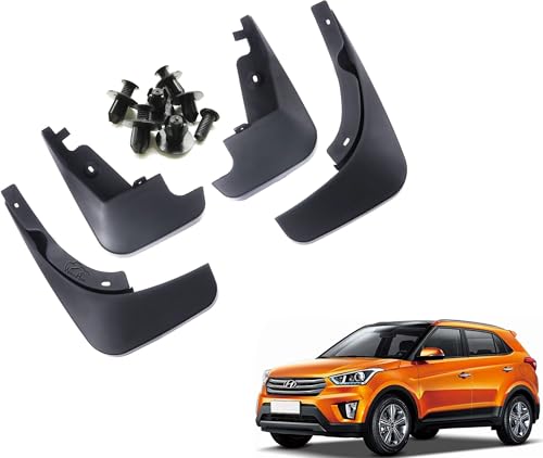 Image of WolkomHome Mud Flap Compatible with Creta 2018 - Durable Splash Guards for Car Exterior Protection