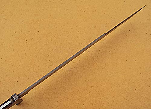 SW-02 Handmade Damascus Steel 23 Inches Sword - Beautiful Jute Brown Micarta Handle