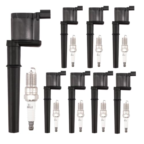 Image of PHILTOP 8 Ignition Coil & 8 Spark Plugs Set Fit for Navigator Mustang GT