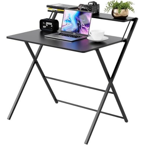 Bureau d'ordinateur pliable idéal pour petits espaces et dortoirs