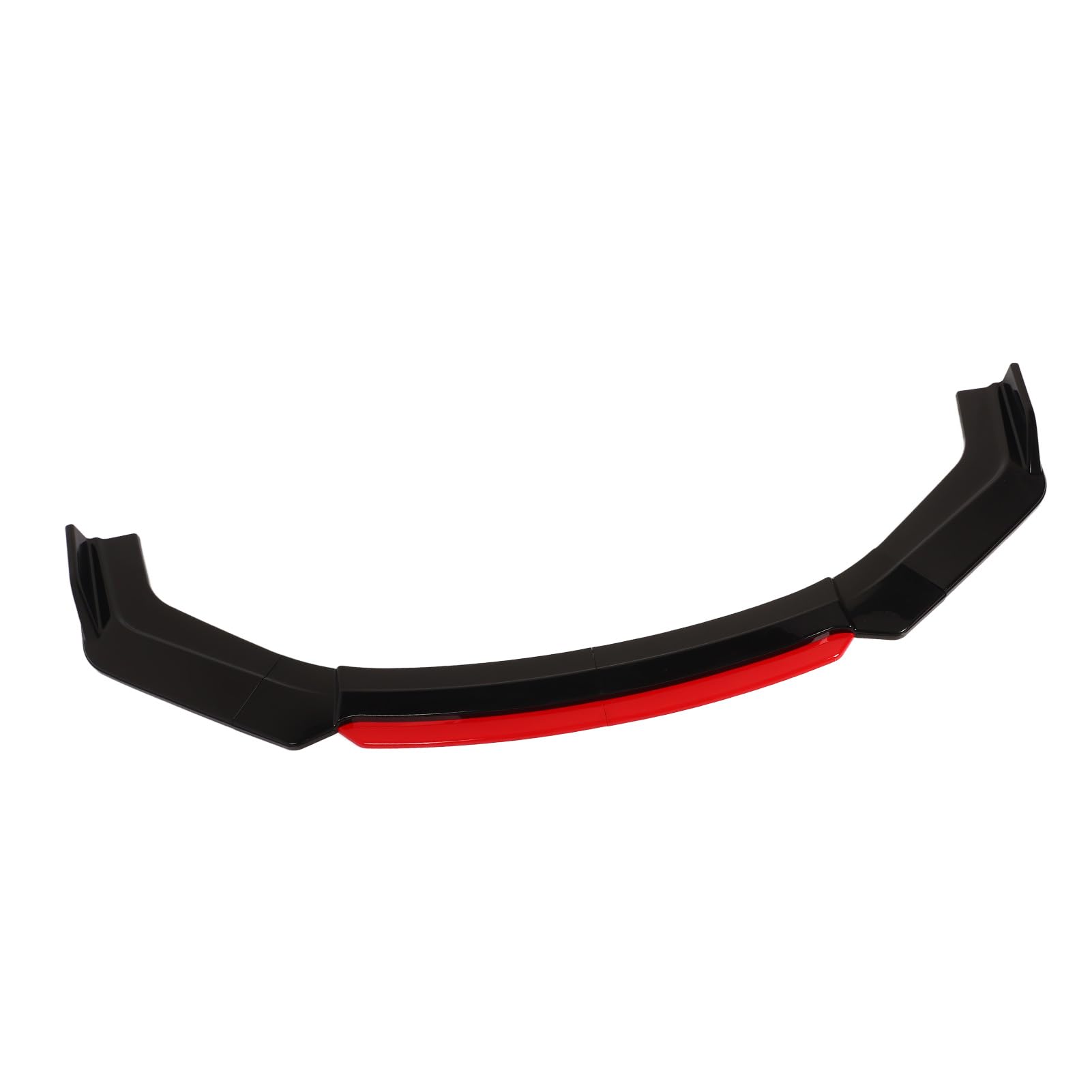 Splitter Anteriore Universale per Auto, 6 Pezzi, Separatore per Labbro del Paraurti Anteriore con Labbro Anteriore Rosso, Diffusore per Diffusore per Paraurti Nero Lucido,