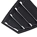 HIGH FLYING for Subaru WRX STi 2015-2020 2021 Back Side Window Scoop Louvers Cover ABS 2PCS (Matte Black)