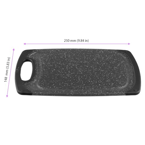 Miniatura 2 de Munghok Juego De 8 Tablas De Cortar De Plástico Con Surco Y Asa, Antideslizante, Apta Para Lavavajillas, 25 X 14,8 Cm, Para Frutas, Verduras, Carne Y Pan