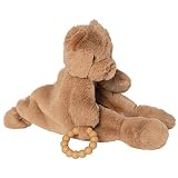 Manhattan Toy Sleepy Time Bear Plush Baby Lovie Blankie with Removable Silicone Teether Ring