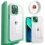 iPhone14 Pro ケース 米軍MIL規格 耐衝撃 耐久性 全面保護 黄ばみなし Qi無線ワイヤレス充電 保護カバー スマホケース 黄変防止 背面は 度ポリカーボネート 薄型 手触りいい 精密設計 繊細な手触りを 傷に強い背面 超耐磨 透明ケース ハードケース iPhone14Pro ケース アイフォン14 Pro ケース 美学・エレガントな ダークグリーン