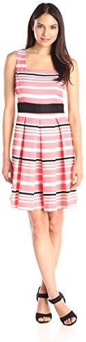Julian Taylor Women's Striped A-line Dress