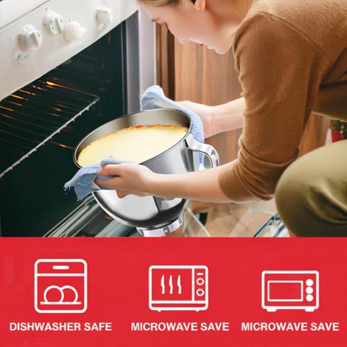 Tazón de acero inoxidable 5QT para Kitchen Aid Artisan y Classic miniatura 3