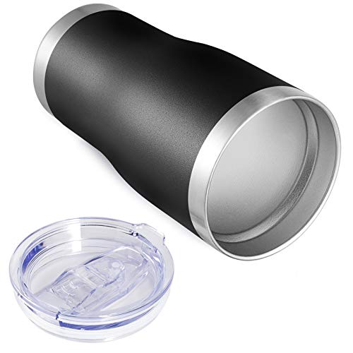 Image of VEGOND 20oz Tumbler Stainless Steel Tumbler Cup with Lid And Straw Vacuum Insulated Double Wall Travel Coffee Mug(Black 1 Pack)