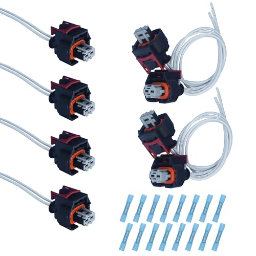 MOMYCAT 8PCS PT3739 Fuel Injector Pigtail Connector Kit - Compatible with Chevy GM 2017-2024 OEM 19368140 Replacement for Duramax L5P 6.6L V8 - Original Equipment Multi-Purpose Pigtail