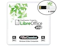 LibreOffice Office Suite 2026 on USB | Compatible with Microsoft Office Word, Excel & PowerPoint for Home Student Business | One Time Purchase, Lifetime License & Free Updates | Windows PC & Mac